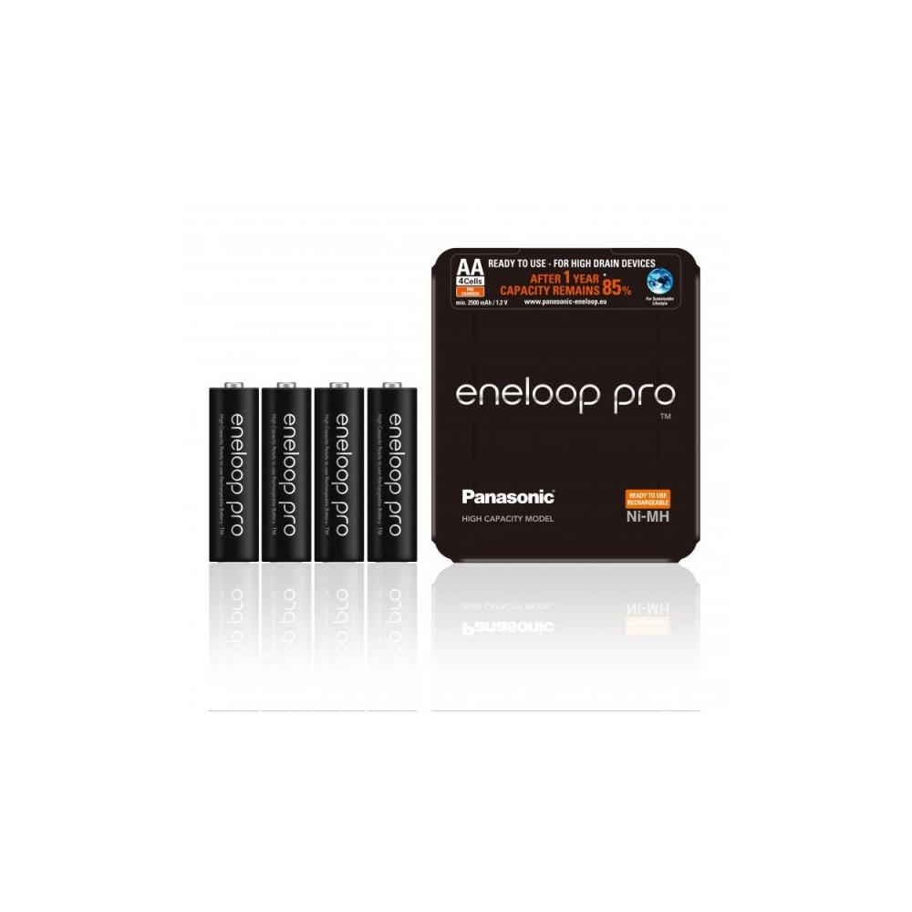 Produktbild för Panasonic eneloop pro BK-3HCDE batteri - 4 x AA-typ - NiMH