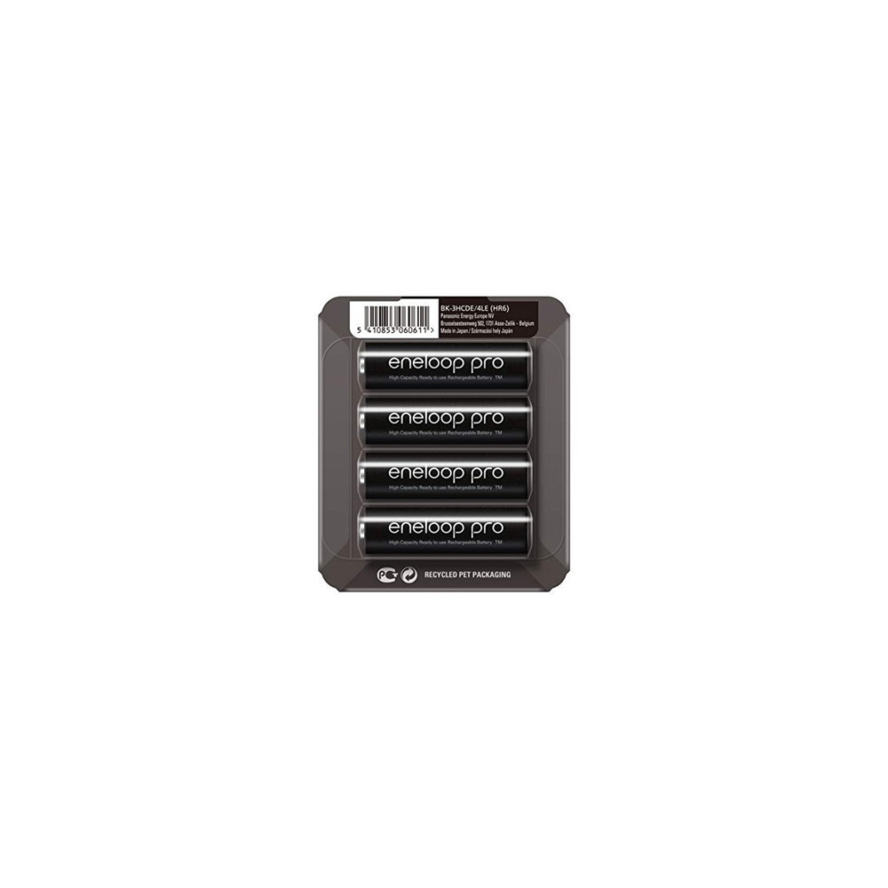 Produktbild för Panasonic eneloop pro BK-3HCDE batteri - 4 x AA-typ - NiMH