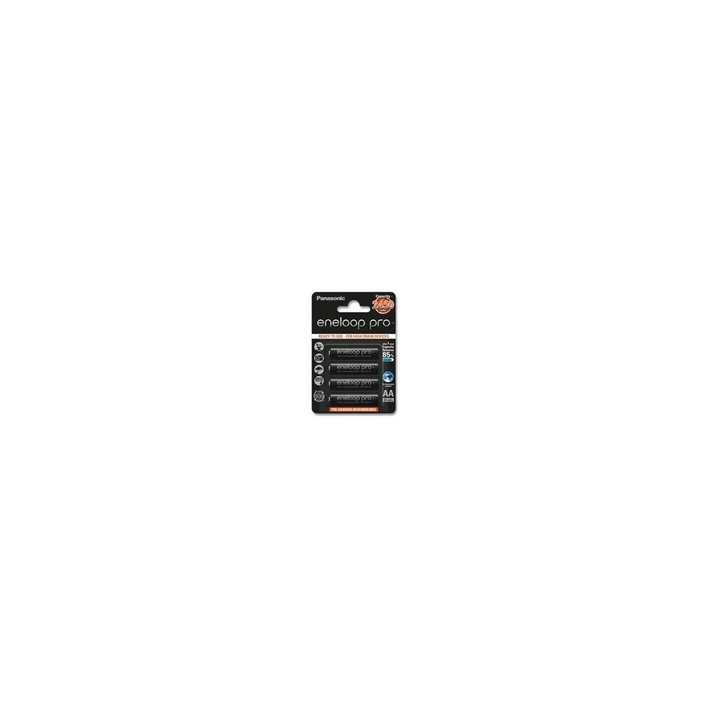 Produktbild för Panasonic eneloop pro BK-3HCDE batteri - 4 x AA-typ - NiMH