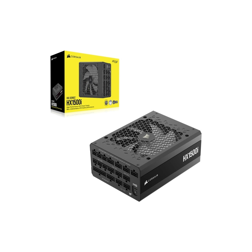 Produktbild för CORSAIR HXi Series HX1500i - nätaggregat - helt modulär, ultralågt ljud - 1500 Watt