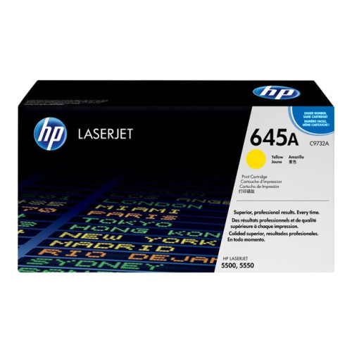 HP 645A - gul - original - LaserJet - tonerkassett (C9732A) - Toner