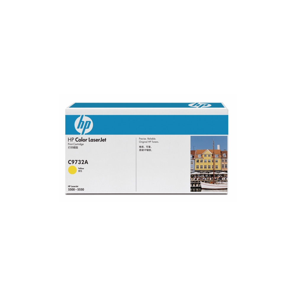 Produktbild för HP 645A - gul - original - LaserJet - tonerkassett (C9732A)