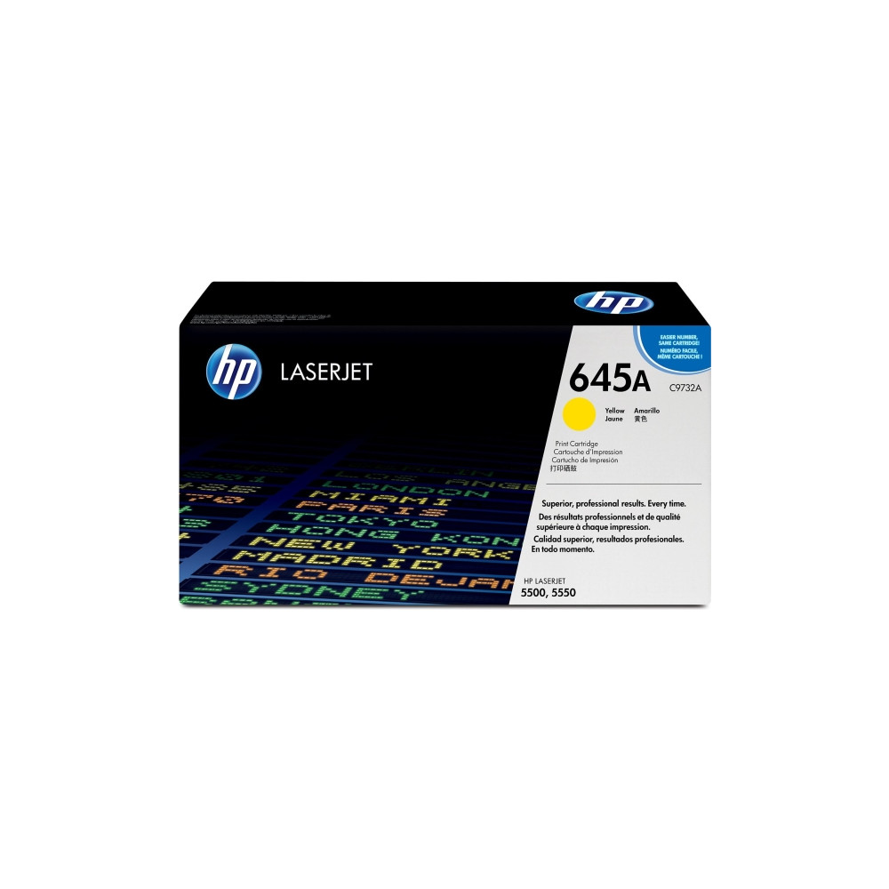 Produktbild för HP 645A - gul - original - LaserJet - tonerkassett (C9732A)