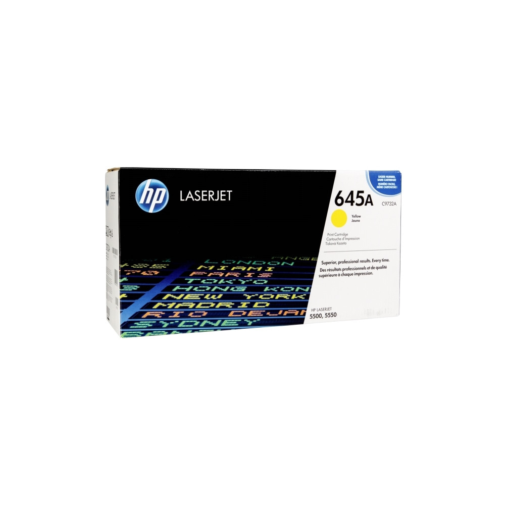 Produktbild för HP 645A - gul - original - LaserJet - tonerkassett (C9732A)