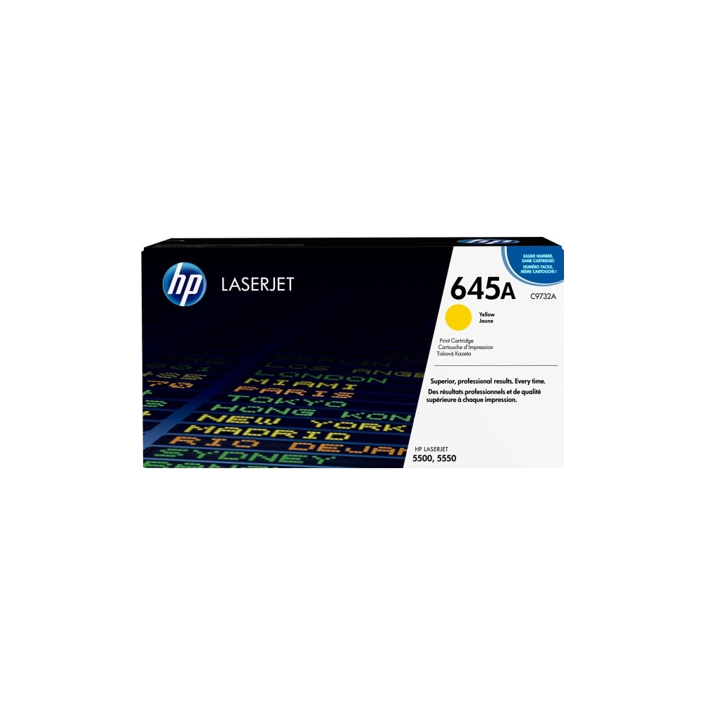 Produktbild för HP 645A - gul - original - LaserJet - tonerkassett (C9732A)