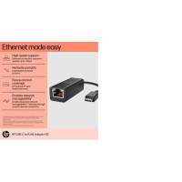 Produktbild för HP USB-C to RJ45 Adapter G2 - nätverksadapter - USB-C - Gigabit Ethernet x 1