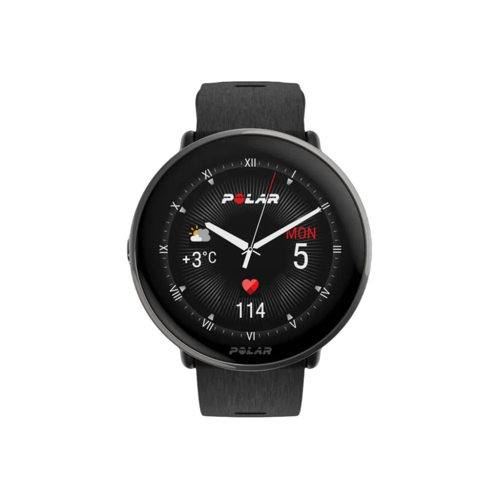 Produktbild för Polar Ignite 3 Titanium sportklocka med band - svart - 32 MB