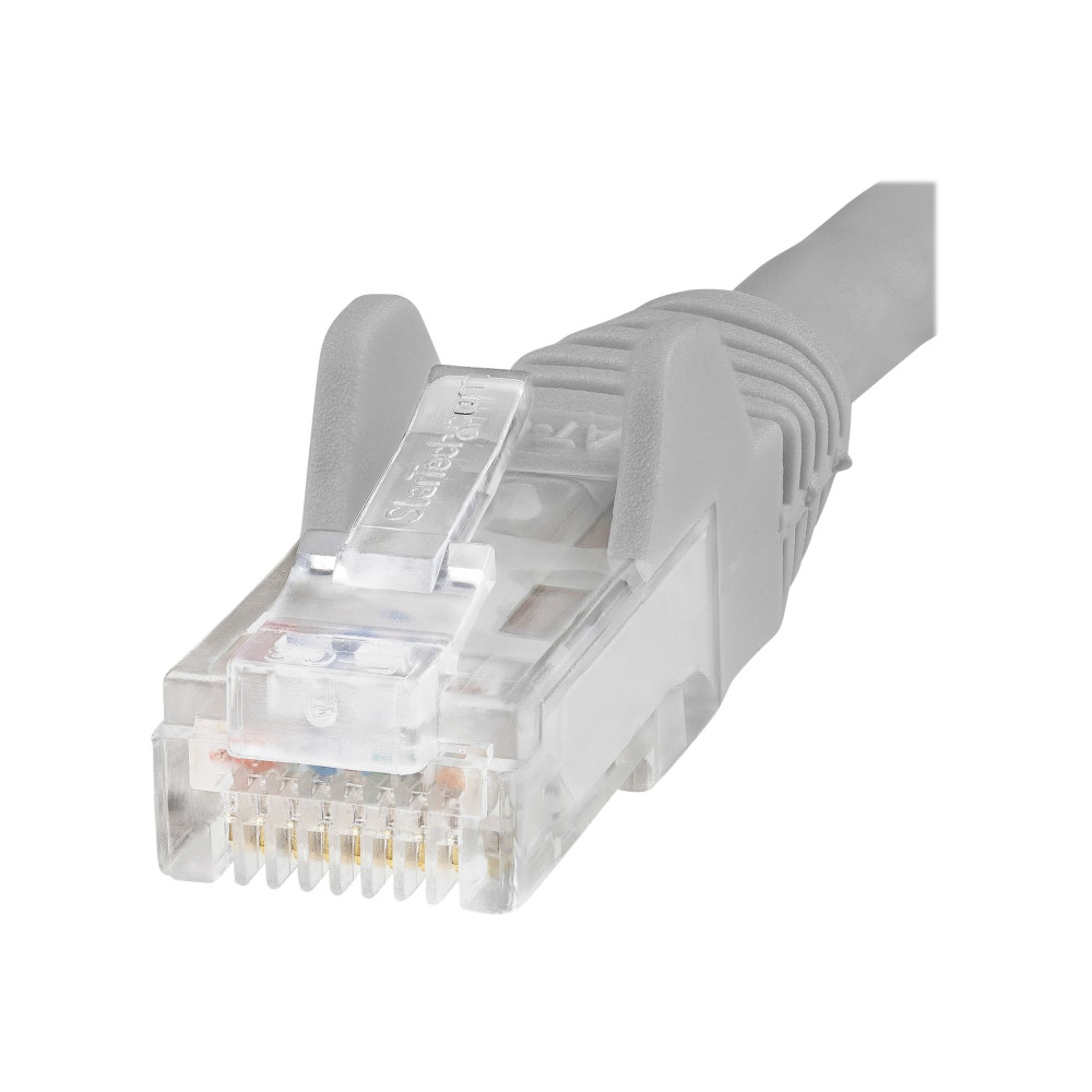 Produktbild för StarTech.com 75ft CAT6 Ethernet Cable, 10 Gigabit Snagless RJ45 650MHz 100W PoE Patch Cord, CAT 6 10GbE UTP Network Cable w/Strain Relief, Gray, Wiring is UL Certified/TIA - Category 6 - 24AWG (N6PATCH75GR) - patch-kabel - 22.9 m - grå