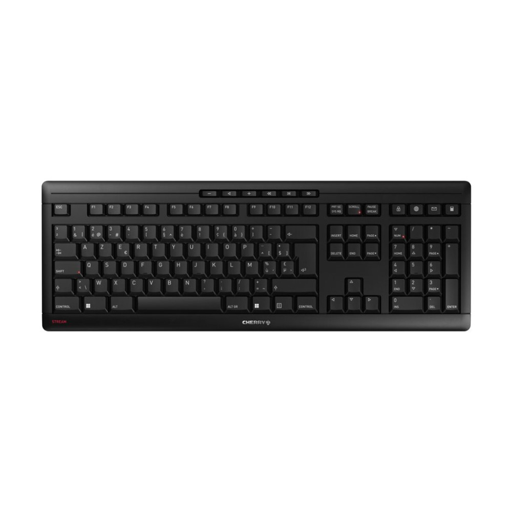 Produktbild för CHERRY STREAM KEYBOARD WIRELESS - tangentbord - belgisk - svart Inmatningsenhet