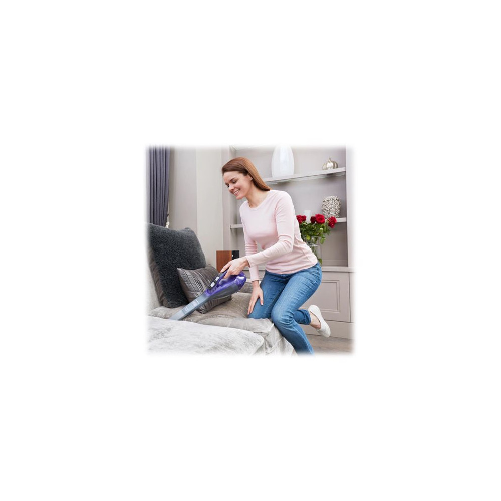 Produktbild för BLACK+DECKER DVA325JP07 - dammsugare - sladdlös - handhållen - titan/violett