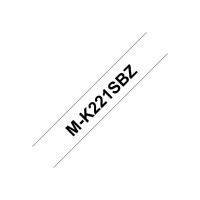 Produktbild för Brother M-K221SBZ - ej laminerat band - 1 kassett(er) - Rulle (0,9 cm x 4 m)