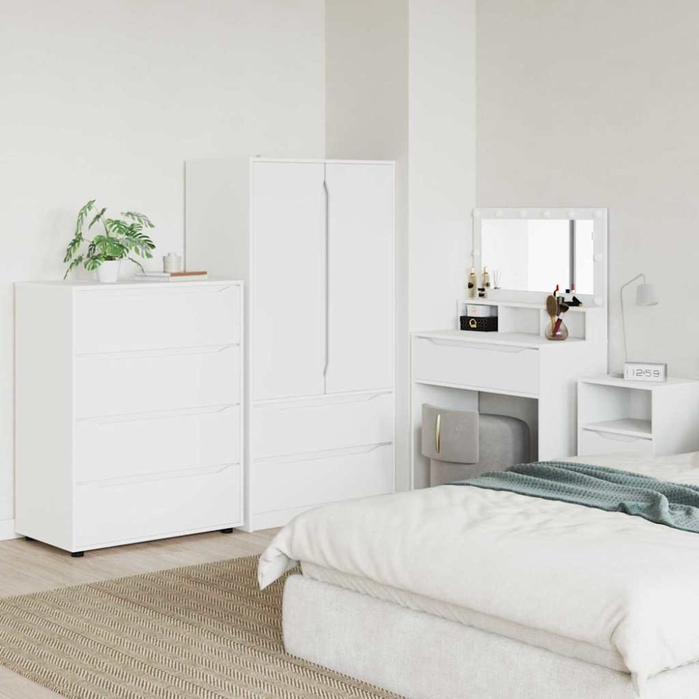Produktbild för Förvaringsskåp Vit 80 x 48 x 105 cm Konstruerat trä