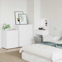 Produktbild för Förvaringsskåp Vit 80 x 48 x 105 cm Konstruerat trä