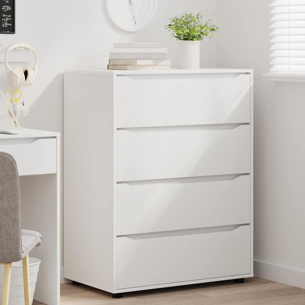 Produktbild för Förvaringsskåp Vit 80 x 48 x 105 cm Konstruerat trä