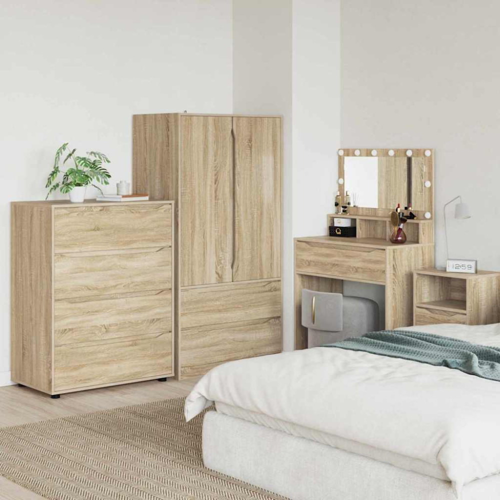 Produktbild för Förvaringsskåp Sonoma-ek 80 x 48 x 105 cm Konstruerat trä