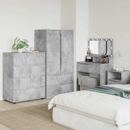 vidaXL Förvaringsskåp Betonggrå 80 x 48 x 105 cm Konstruerat trä