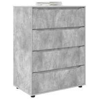 Produktbild för Förvaringsskåp Betonggrå 80 x 48 x 105 cm Konstruerat trä