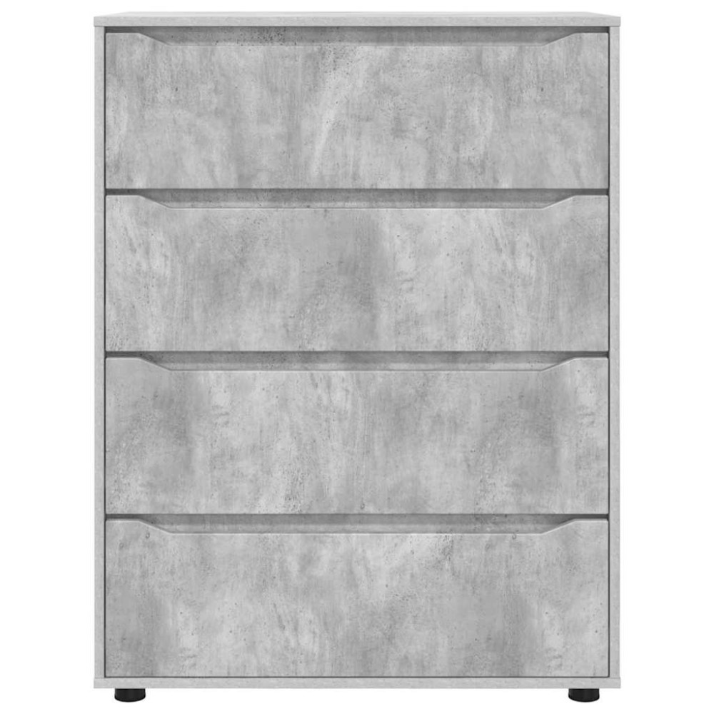Produktbild för Förvaringsskåp Betonggrå 80 x 48 x 105 cm Konstruerat trä