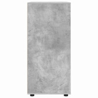 Produktbild för Förvaringsskåp Betonggrå 80 x 48 x 105 cm Konstruerat trä