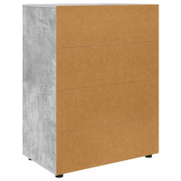 Produktbild för Förvaringsskåp Betonggrå 80 x 48 x 105 cm Konstruerat trä