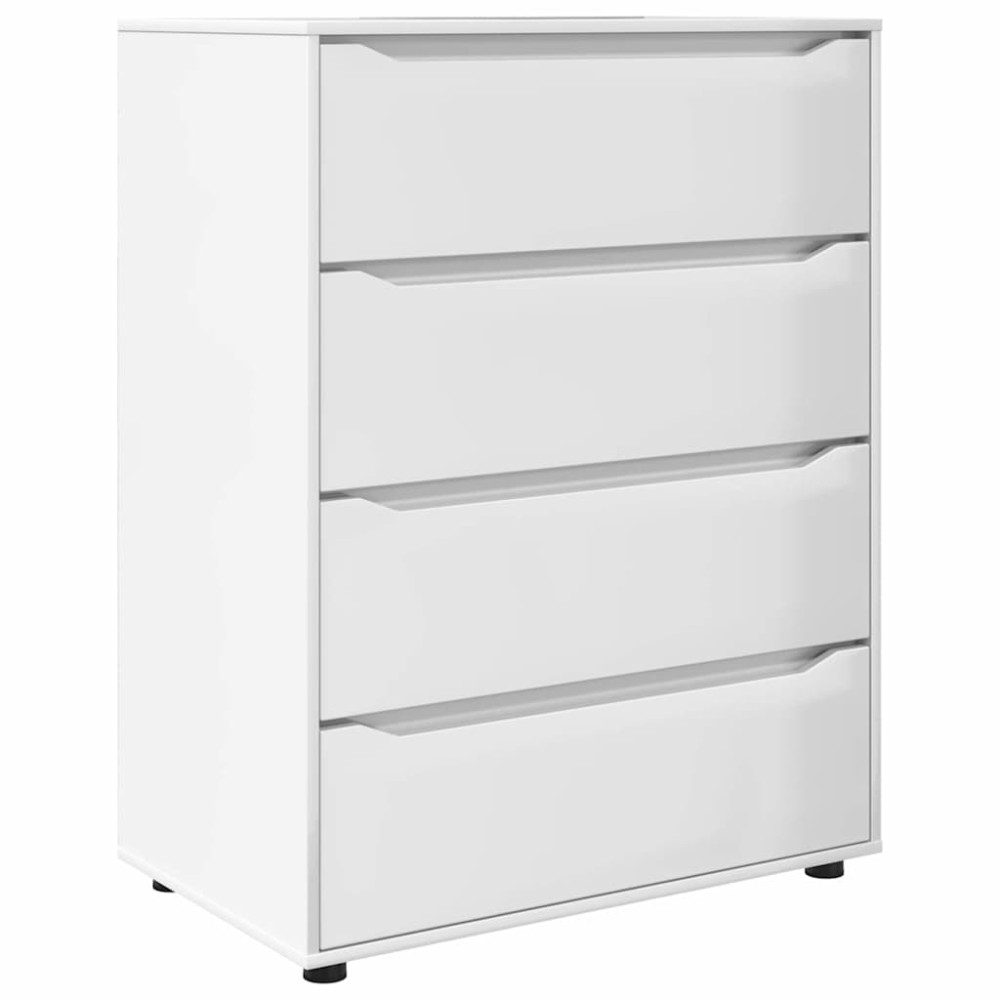 Produktbild för Förvaringsskåp Högblanka vita 80 x 48 x 105 cm Konstruerat trä