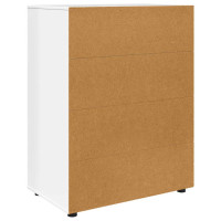 Produktbild för Förvaringsskåp Högblanka vita 80 x 48 x 105 cm Konstruerat trä
