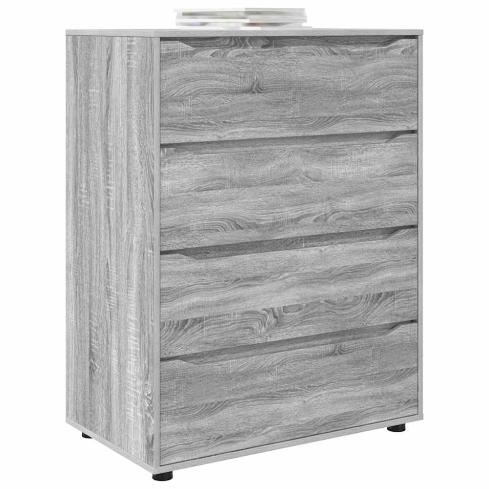 Produktbild för Förvaringsskåp Grå Sonoma 80 x 48 x 105 cm Konstruerat trä