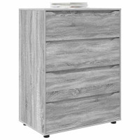 Produktbild för Förvaringsskåp Grå Sonoma 80 x 48 x 105 cm Konstruerat trä