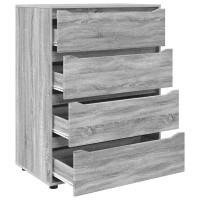 Produktbild för Förvaringsskåp Grå Sonoma 80 x 48 x 105 cm Konstruerat trä