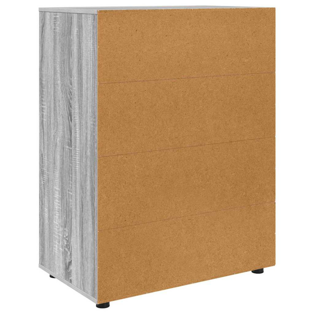 Produktbild för Förvaringsskåp Grå Sonoma 80 x 48 x 105 cm Konstruerat trä