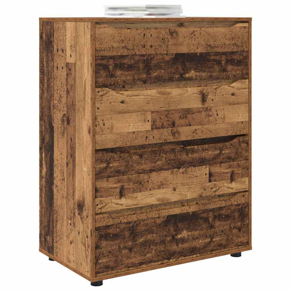 Produktbild för Förvaringsskåp Gammalt trä 80 x 48 x 105 cm Konstruerat trä