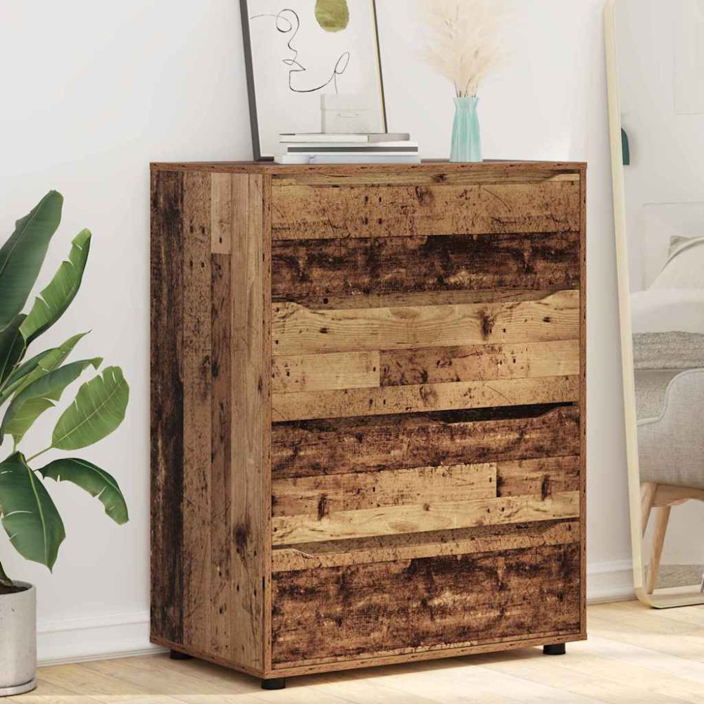 Produktbild för Förvaringsskåp Gammalt trä 80 x 48 x 105 cm Konstruerat trä