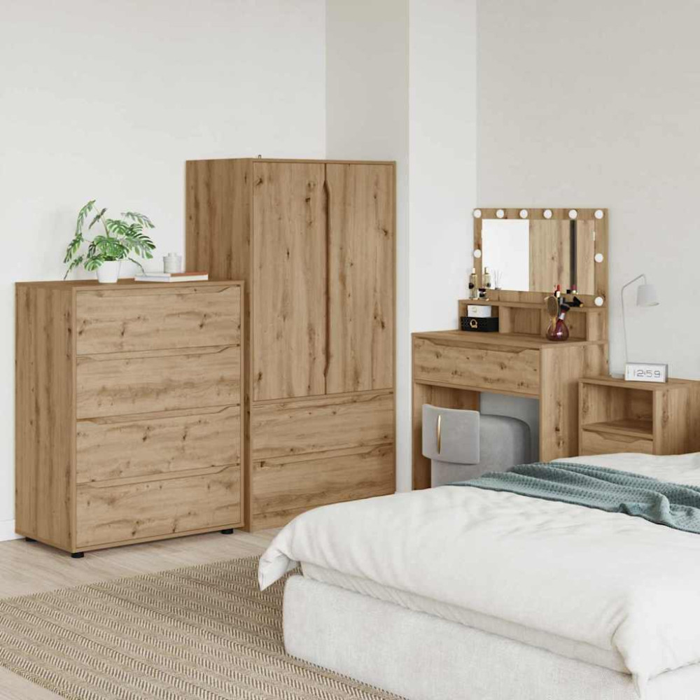 Produktbild för Förvaringsskåp Artisan Ek 80 x 48 x 105 cm Konstruerat trä