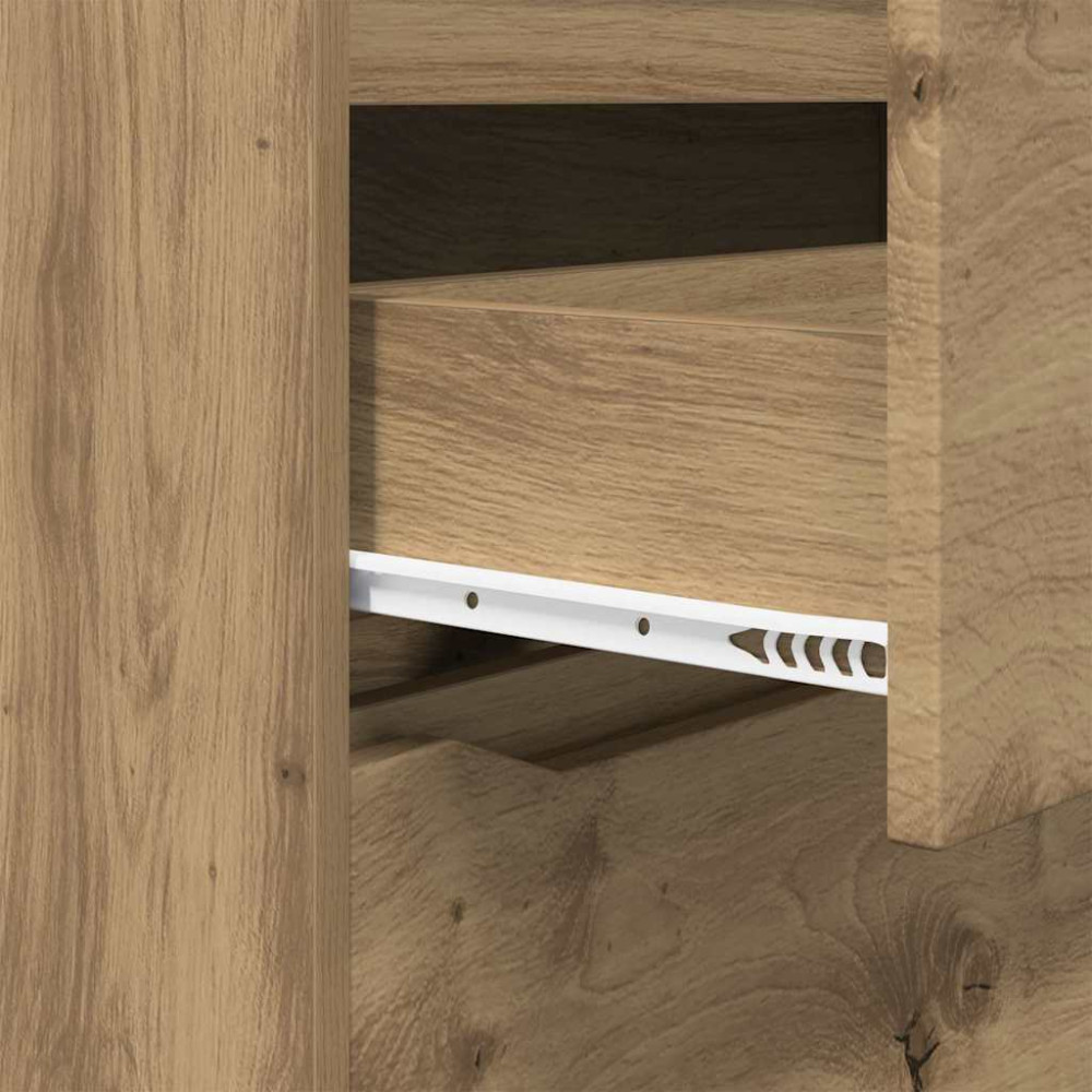 Produktbild för Förvaringsskåp Artisan Ek 80 x 48 x 105 cm Konstruerat trä