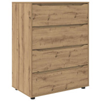 Produktbild för Förvaringsskåp Artisan Ek 80 x 48 x 105 cm Konstruerat trä