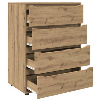 Produktbild för Förvaringsskåp Artisan Ek 80 x 48 x 105 cm Konstruerat trä