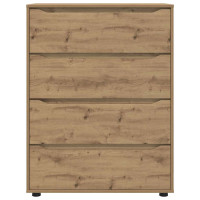 Produktbild för Förvaringsskåp Artisan Ek 80 x 48 x 105 cm Konstruerat trä