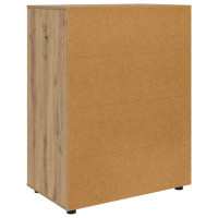 Produktbild för Förvaringsskåp Artisan Ek 80 x 48 x 105 cm Konstruerat trä