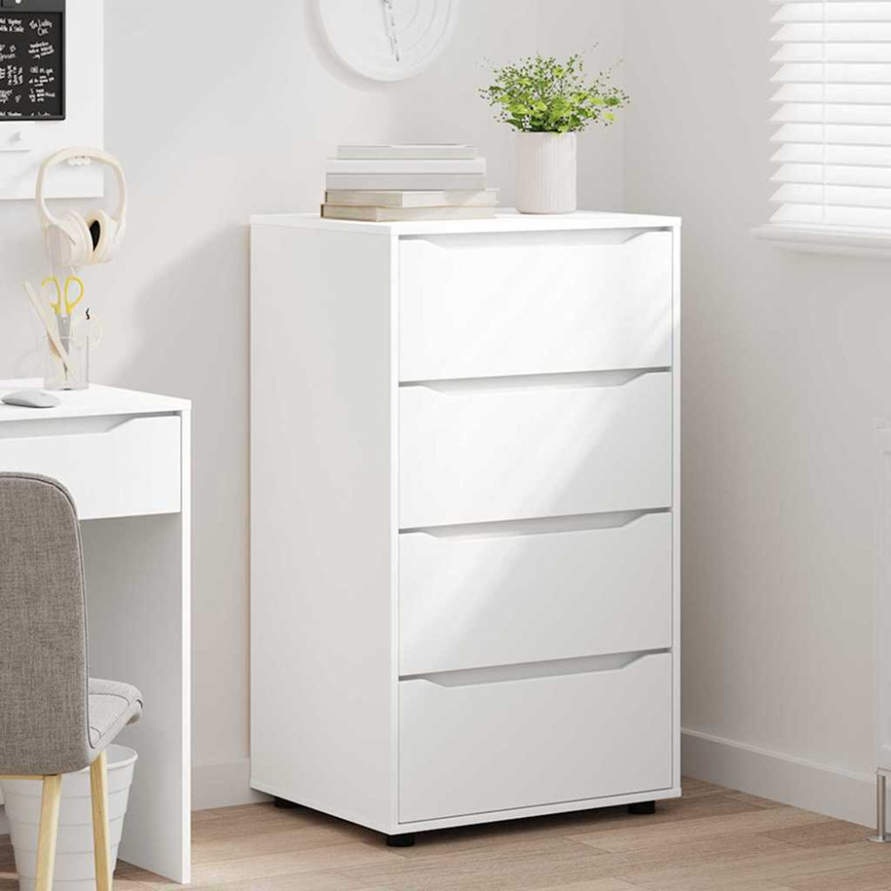 Produktbild för Förvaringsskåp Vit 60 x 48 x 105 cm Konstruerat trä