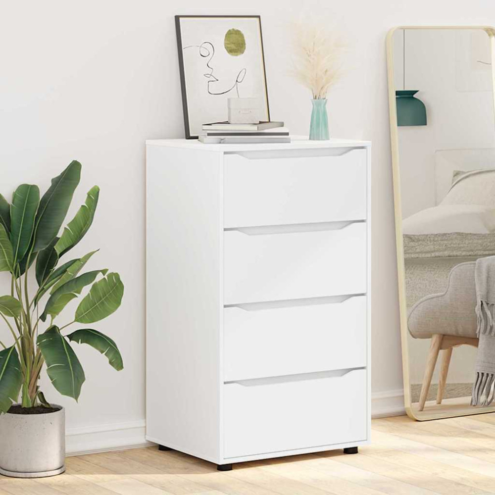 Produktbild för Förvaringsskåp Vit 60 x 48 x 105 cm Konstruerat trä