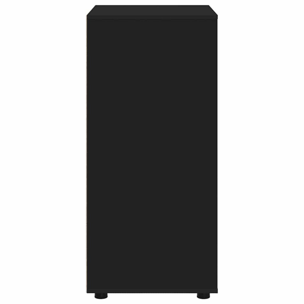 Produktbild för Förvaringsskåp Svart 60 x 48 x 105 cm Konstruerat trä