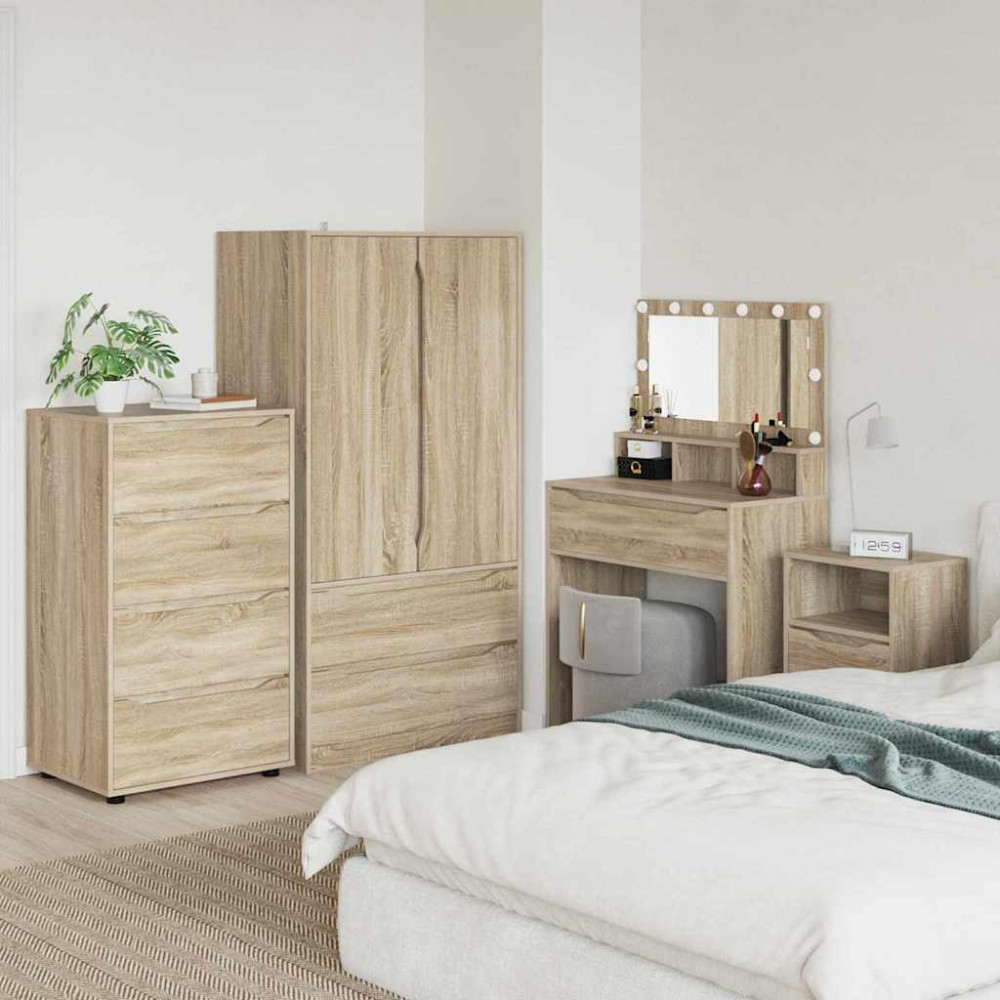 Produktbild för Förvaringsskåp Sonoma-ek 60 x 48 x 105 cm Konstruerat trä