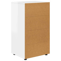 Produktbild för Förvaringsskåp Högblanka vita 60 x 48 x 105 cm Konstruerat trä