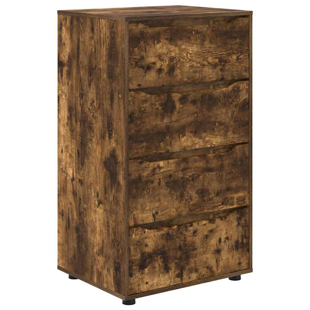 Produktbild för Förvaringsskåp Rökt ek 60 x 48 x 105 cm Konstruerat trä