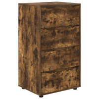 Produktbild för Förvaringsskåp Rökt ek 60 x 48 x 105 cm Konstruerat trä