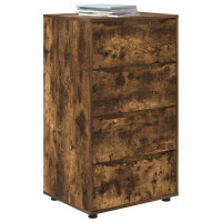 Produktbild för Förvaringsskåp Rökt ek 60 x 48 x 105 cm Konstruerat trä