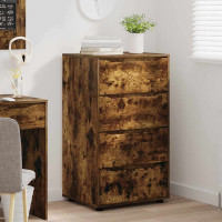 Produktbild för Förvaringsskåp Rökt ek 60 x 48 x 105 cm Konstruerat trä