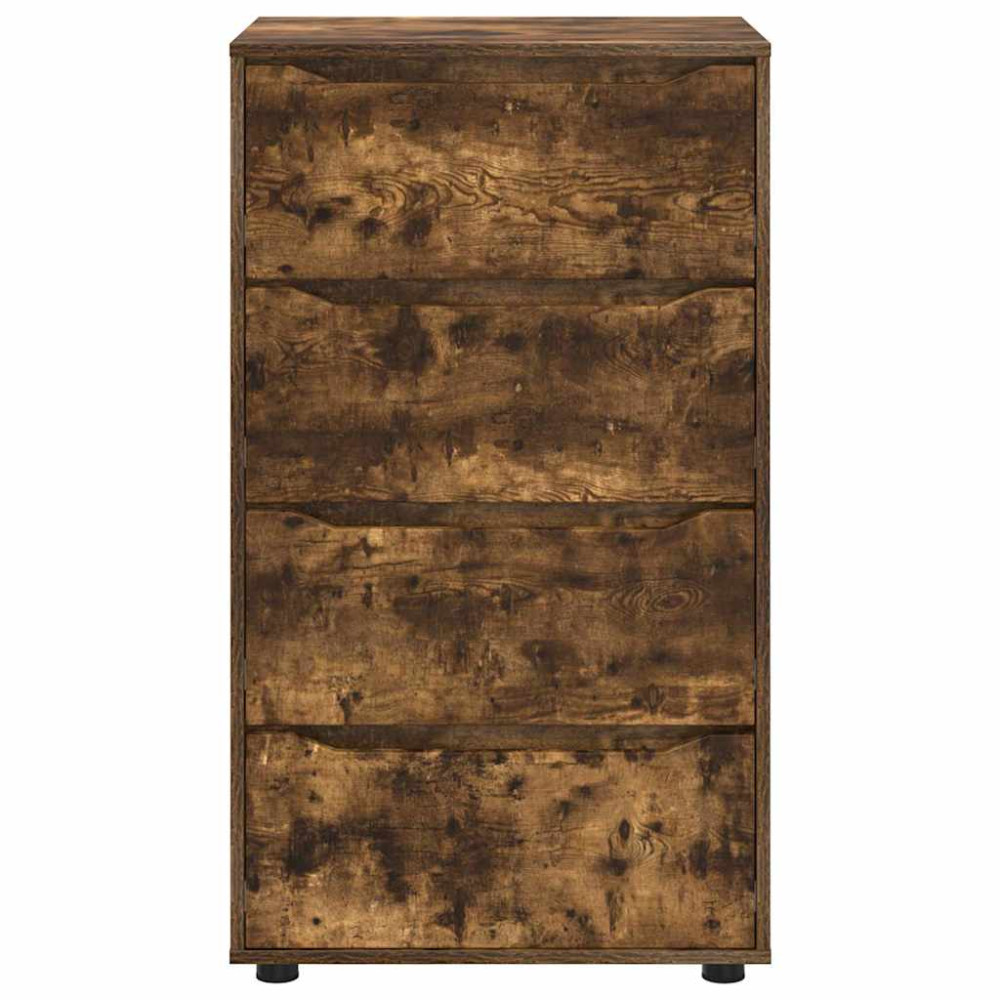 Produktbild för Förvaringsskåp Rökt ek 60 x 48 x 105 cm Konstruerat trä