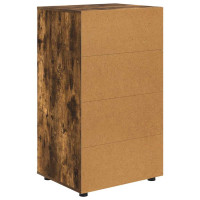 Produktbild för Förvaringsskåp Rökt ek 60 x 48 x 105 cm Konstruerat trä