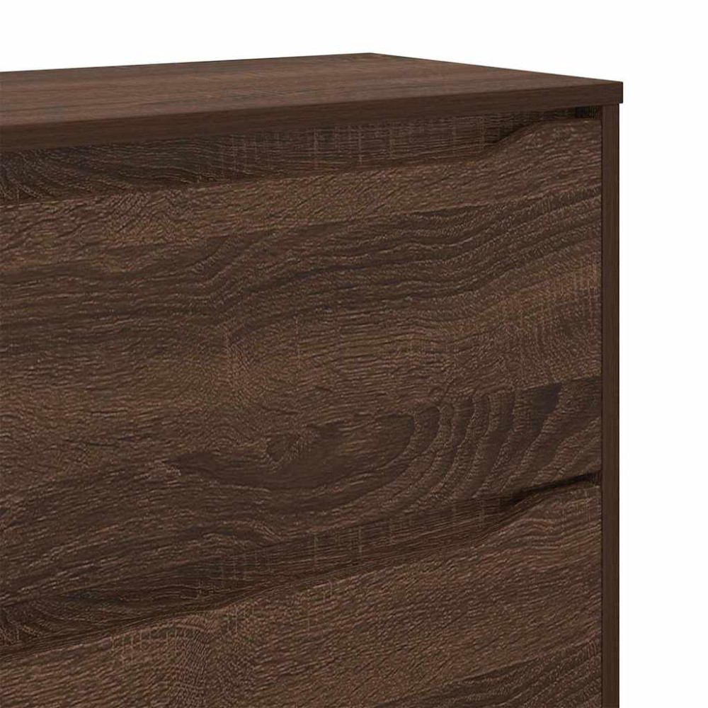 Produktbild för Förvaringsskåp Brun Ek 60 x 48 x 105 cm Konstruerat trä